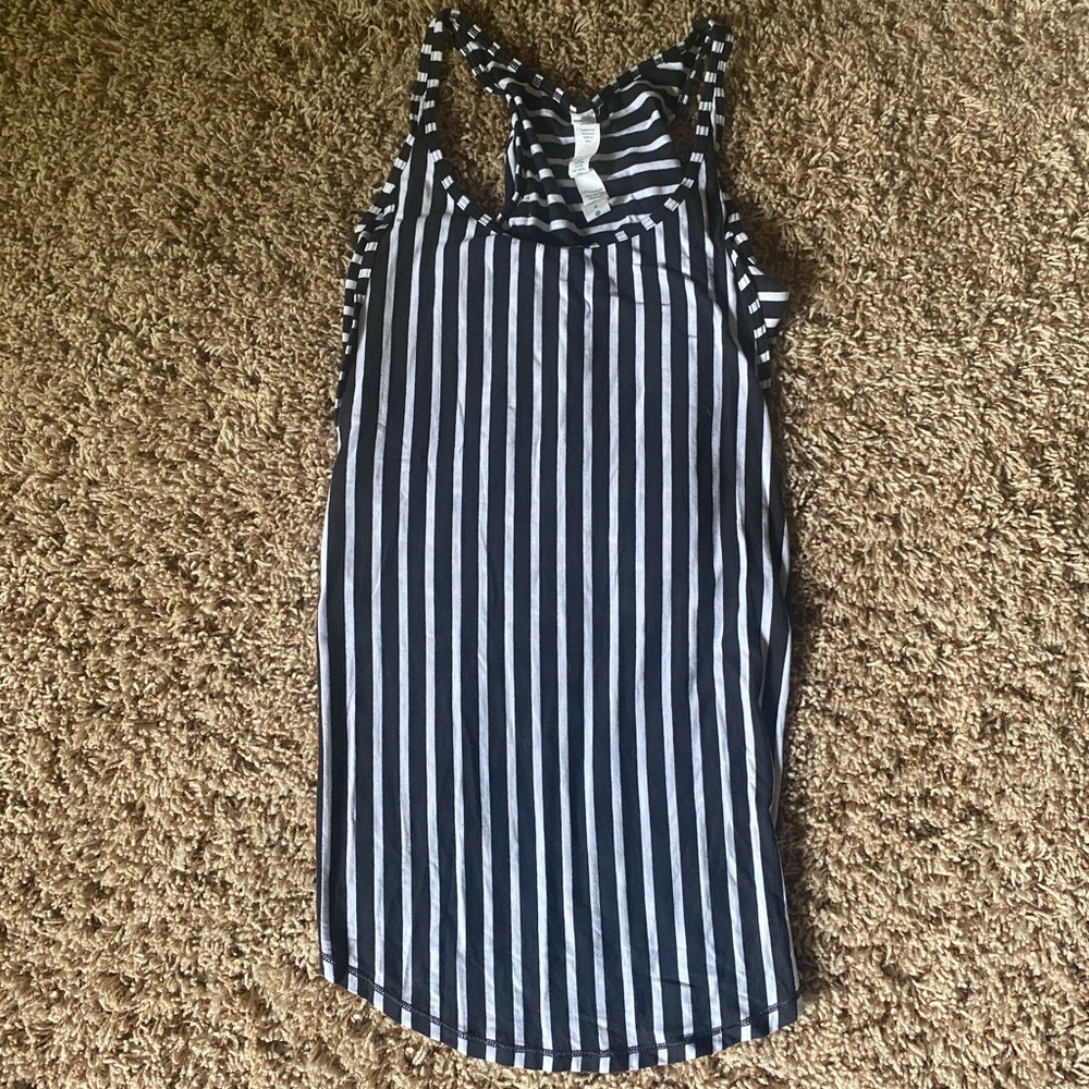 Striped lululemon workout tank